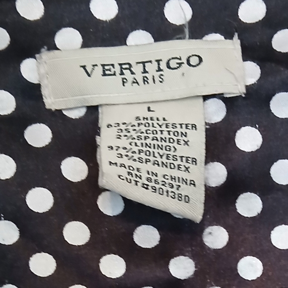 Vertigo Paris Trench Black Raincoat - L - Picture 3 of 5